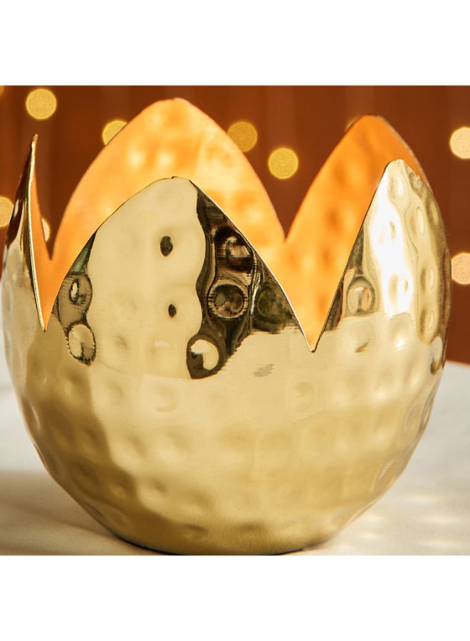 Home Box Hammered Gold Votive Candleholder for Home Decor - Image 3